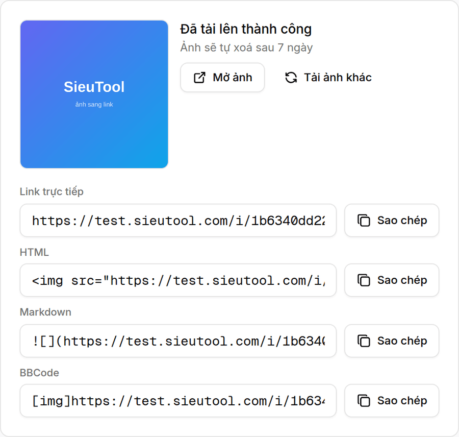 Xem trước kết quả