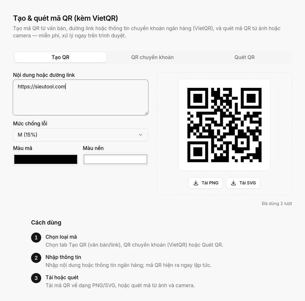 Xem trước kết quả